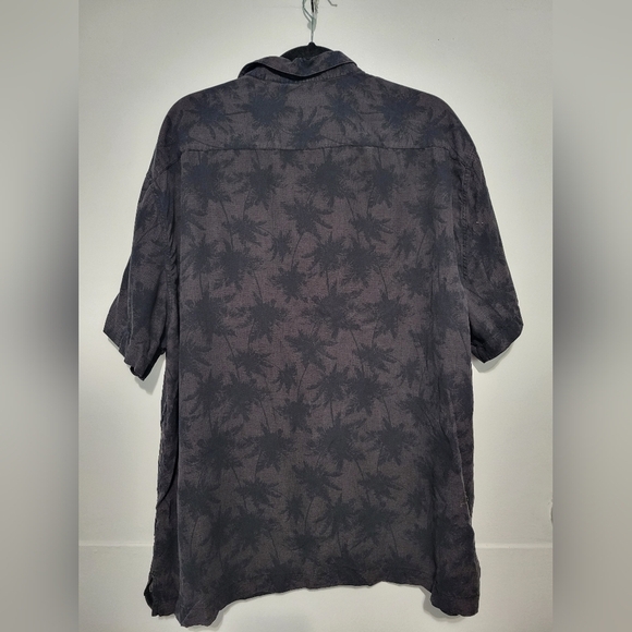 Nat Nast Silk Blend Printed Men's Shirt XXL Black - Picture 2 of 8